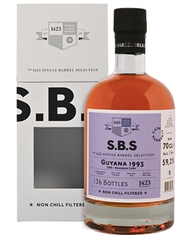 SBS Guyana 1993/2023 Ex-Bourbon Cask 30 year old Single Barrel Selection Rum 70 cl 59,2%