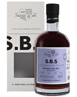 SBS Guyana SVL 2001/2025 Single Barrel Selection 24 year old Ex-Bourbon Cask Rum 70 cl 52,3%