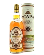 Scapa 10 years Old Version Single Orkney Malt Scotch Whisky 100 cl 43%.