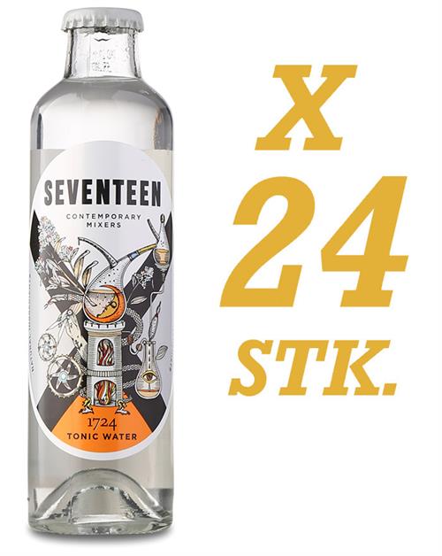 Seventeen 1724 Tonic Water Bottles x 24 pc. in box - Perfect for Gin and Tonic 20 cl