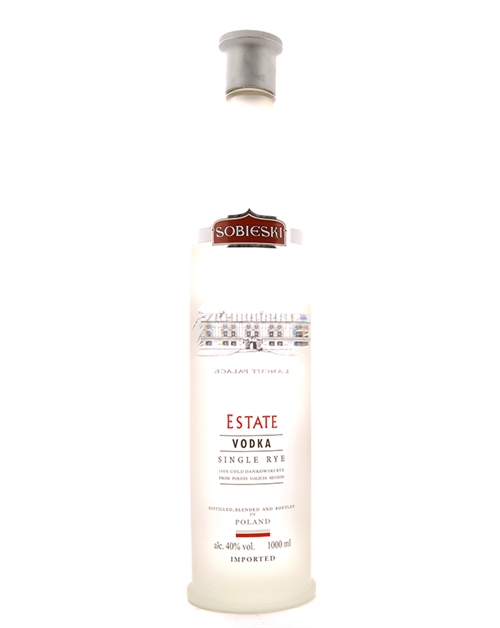 Sobieski Estate Vodka Single Rye Polsk Vodka 100 cl 40%