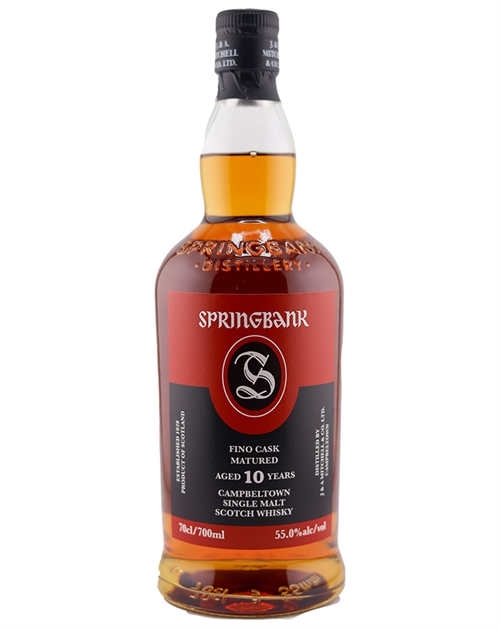 Springbank 10 year old Fino Cask Matured Campbeltown Single Malt Scotch Whisky 55%