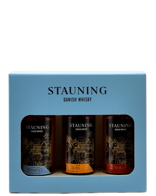 Stauning Miniature Giftbox Danish Whisky 3x5 cl