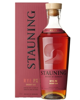 Bottle of Stauning Rye PX Sherry Oak Danish Rye Whisky