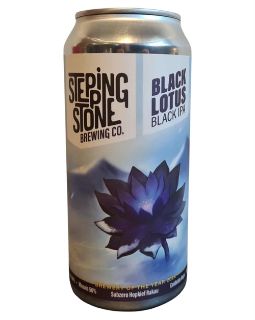 Stepping Stone Black Lotus Black IPA Danish Beer 440 ml 6.6%