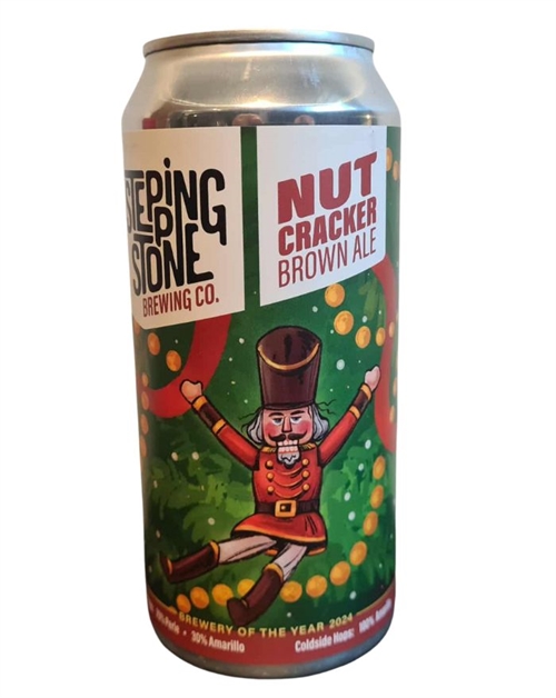 Stepping Stone Nut Cracker Brown Ale Danish Christmas Beer 440 ml 5.6%