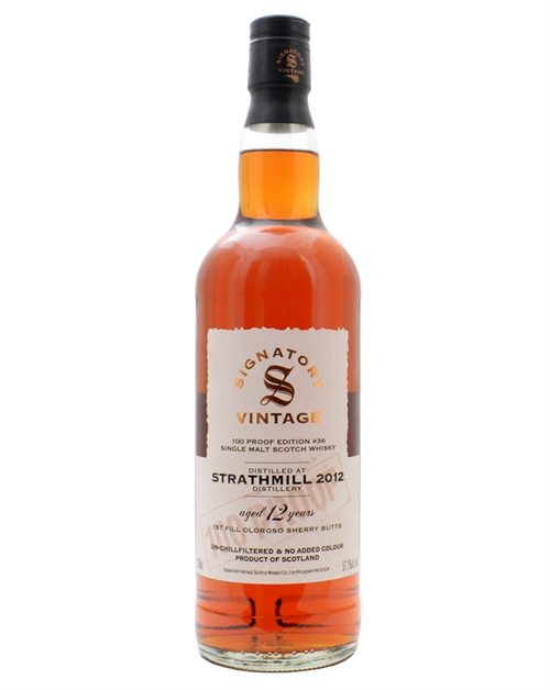 Strathmill 2012/2025 Signatory Vintage 12 years old 100 Proof Edition #36 Single Malt Scotch Whisky 57.1%