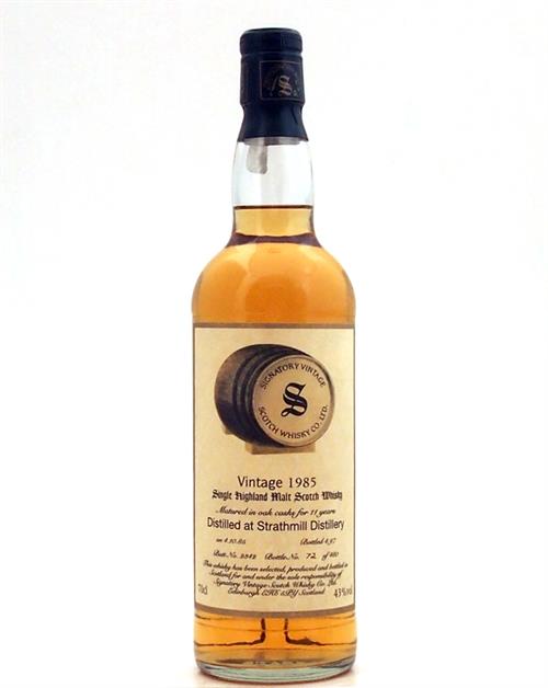 Strathmill 1985/1997 11 years Signatory Single Speyside Malt Whisky 43 