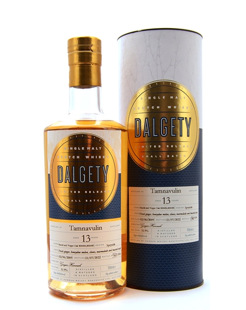 Tamnavulin 2009/2022 Dalgety 13 years Speyside Single Malt Scotch Whisky 70 cl 51.9% 51.9%.