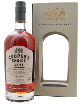 Teaninich 2011/2024 Coopers Choice 13 Year Old PX Sherry Finish Single Highland Malt Whisky 51%