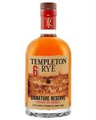 Templeton Rye Signature Reserve 6 years old Prohibition Era Recipe Whiskey 45,75%