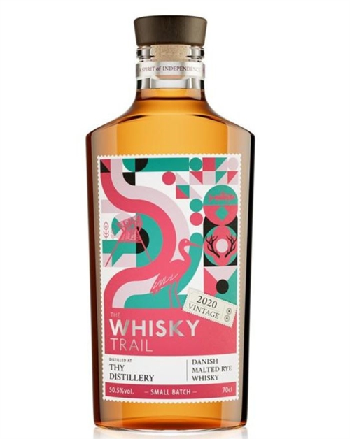 The Whisky Trail Thy Whisky 2020 Vintage Danish Rye Whisky 70 cl  Elixir Distillers 50.5%