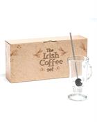 The Irish Coffee Set - 4 pcs. glass without logo and 4 pcs. metal straws