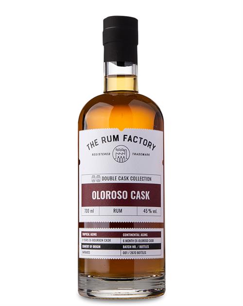 The Rum Factory Double Cask Collection Oloroso Cask Barbados Rum 70 cl 45%