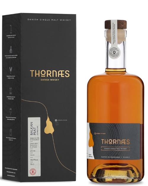Thornæs Balkan Peat Organic Single Malt Danish Whisky 70 cl 48,8%