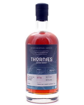 Thornæs Distillery Cask 118 Friends of Thornæs Organic Single Malt Danish Whisky 50 cl 58,9%