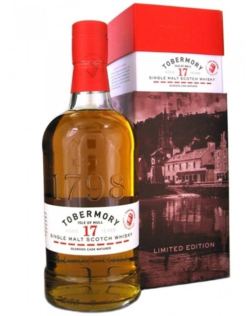 Tobermory 17 år Oloroso Matured Single Malt Island Whisky bottle from Tobermory