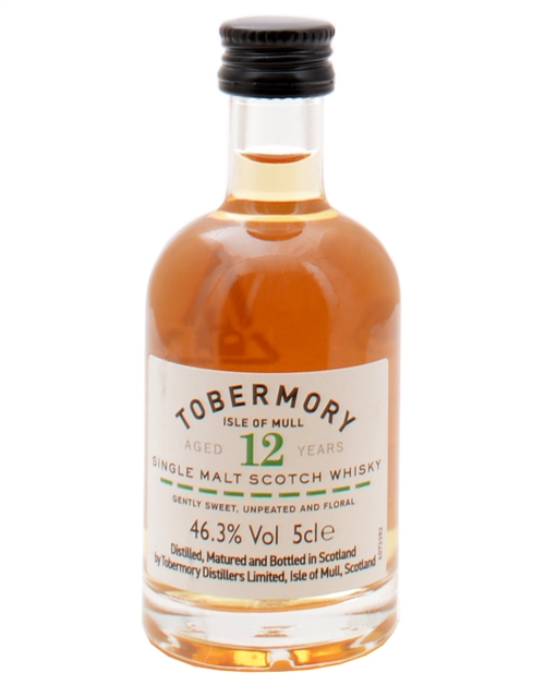 Tobermory Miniature 12 years old Isle of Mull Single Malt Scotch Whisky 5 cl 46,3%