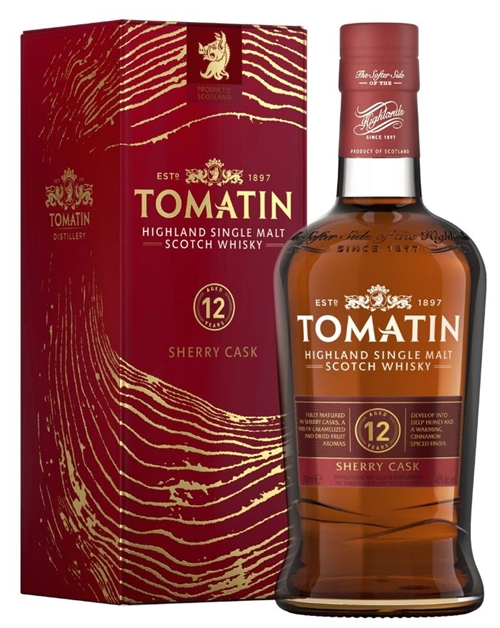 Tomatin 12 Year Old Sherry Cask Single Highland Malt Whisky 70 cl 40%