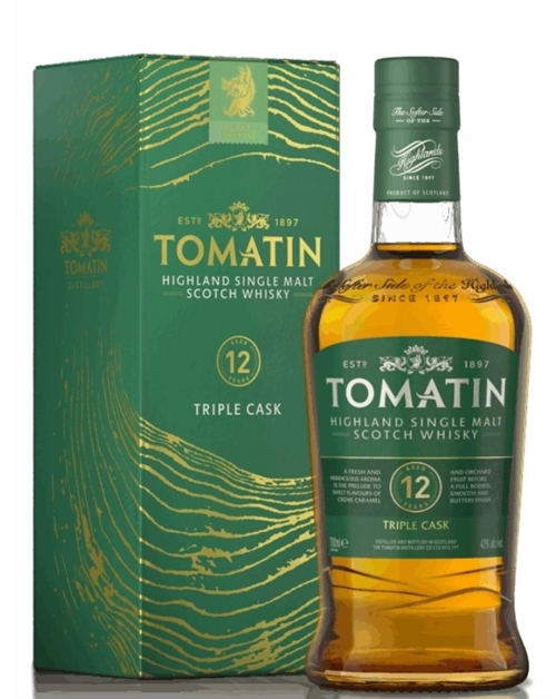 Tomatin 12 year old Single Highland Malt Whisky 43%