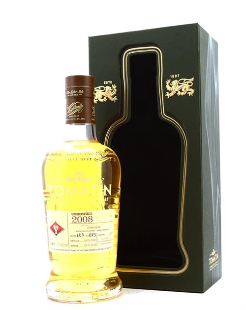 Tomatin 2008 Single Cask 2907 Highland Single Malt Scotch Whisky 70 cl 52,8%.