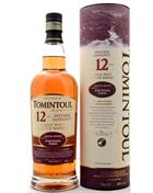 Tomintoul 12 years Portwood Finish Single Speyside Malt Whisky 46% %.