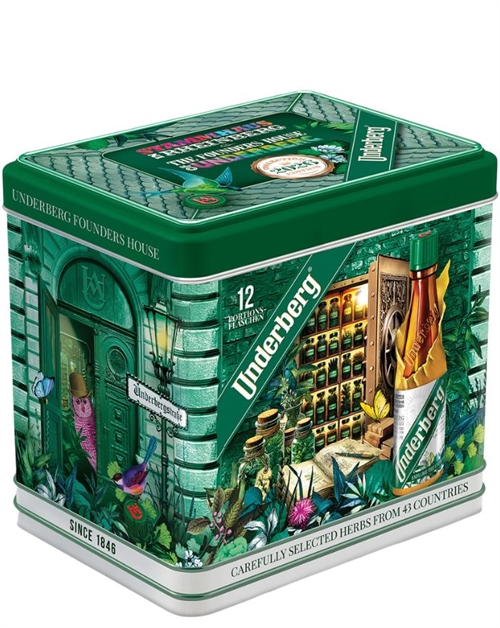 Underberg Miniature 1846 Famous Ladies Around The Time Metal box Germany Bitter 12x2 cl 44%