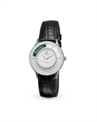 Underberg Steel Ladies Collect Watch with Element and Top Ring with 60 White Stones