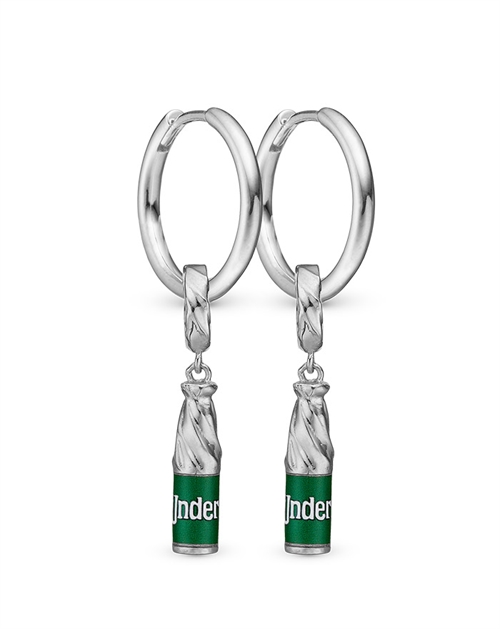 Underberg Set of Earrings + Charms in Silver "Creol" + "Bottle Hanger"
