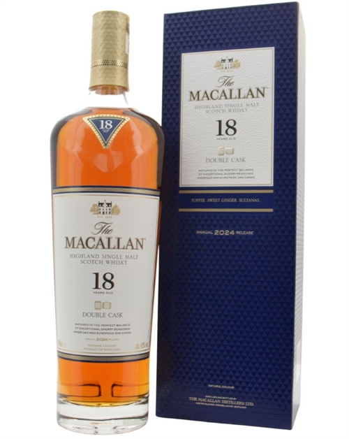 Macallan 18 years old Double Cask 2024 Single Speyside Malt Whisky 70 cl 43%