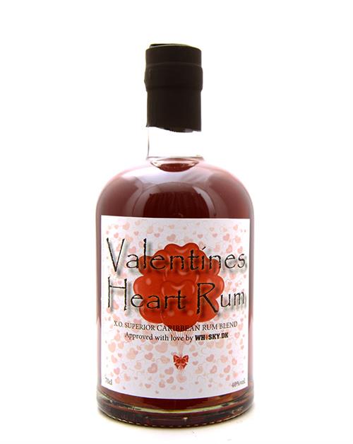 Valentines Heart Rum Batch No. 2 XO Superior Blended Caribbean Rum 40%.