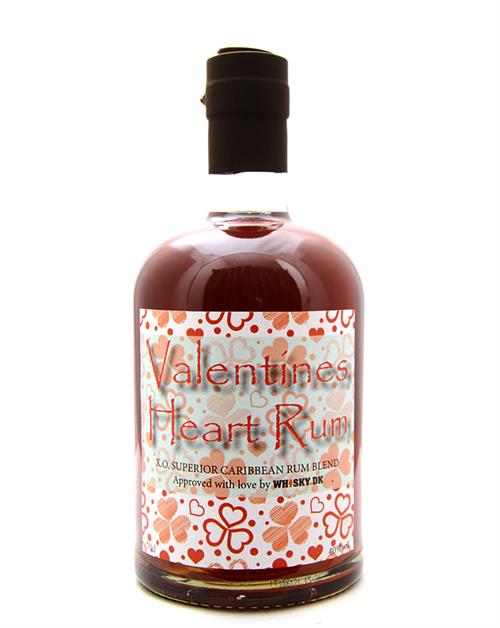 Valentines Heart Rum Edition No. 3 XO Superior Blended Caribbean Rum 40%.