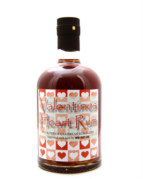 Valentines Heart Rum Edition No. 4 XO Superior Blended Caribbean Rum 40%.