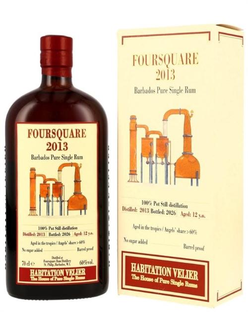 Velier 12 year old Foursquare 2013 Barbados Pure Single Rum 60%