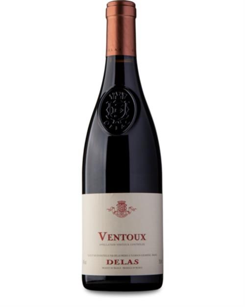 Maison Delas Freres Ventoux Rouge 2020 French Red Wine 75 cl 15,5% 15,5%.
