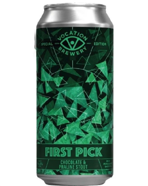 Vocation First Pick Praline & Chocolate Stout Canned Beer 44 cl