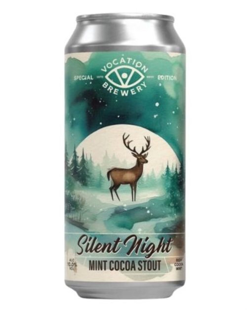 Vocation Silent Night Mint Cocoa Stout Christmas Beer Canned Beer 44 cl 10%