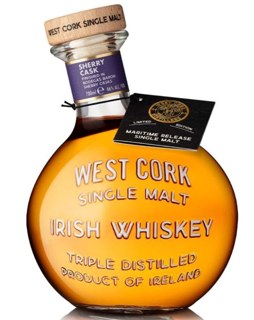 West Cork sherry Cask Finished Maritime Release Single Malt Irsk Whiskey 70 cl 46%