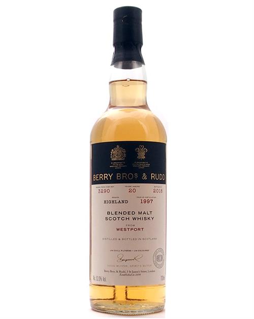 Westport 1997/2018 Berry Bros 20 years old Blended Malt Scotch Whisky 70 cl 52%