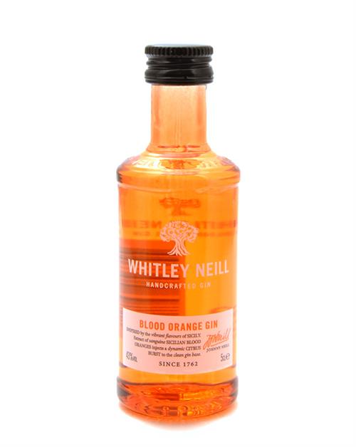 Whitley Neill Miniature Blood Orange Handcrafted Gin 5 cl 43