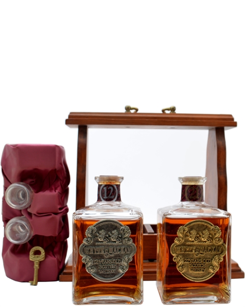 Whyte & Mackay 21 Year & 12 Year Tantalus Set Blended Scotch Whisky 2 x 37.5 cl 40%