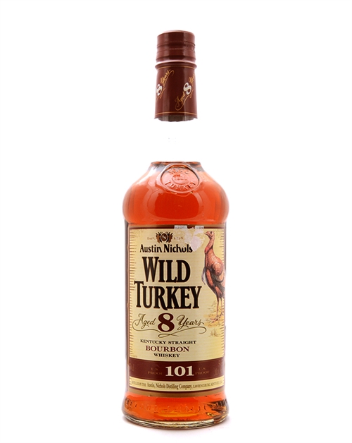 Wild Turkey 8 years 101 proof Kentucky Straight Bourbon Whiskey 50.5%.