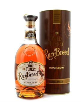 Wild Turkey Rare Breed 108.2 proof Kentucky Straight Bourbon Whiskey 54.1%.