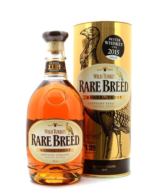 Wild Turkey Rare Breed 112.8 proof Kentucky Straight Bourbon Whiskey 56.4%.