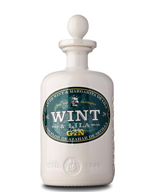 Wint & Lila London Dry Gin from Spain contains 40 percent alcohol