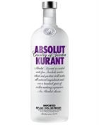 Absolut Curant Vodka 100% Ultra Premium Swedish Vodka
