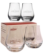 Abuelo Rumglass with logo 2 pices