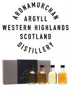 Ardnamurchan Miniature First AD 2020 Gift Set Single Malt Whisky 4x5 cl 46,8-59,5%