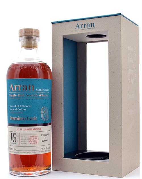 Arran 2008/2024 Single Cask Denmark 15 year old Single Islands Malt Scotch Whisky 55,4%