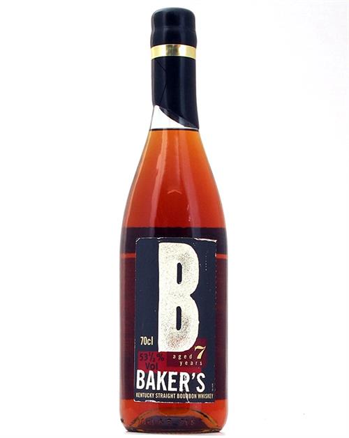Baker\'s 7 Year 107 Proof Old Version Black Lacquer Kentucky Straight Bourbon Whiskey 70 cl 53,5%